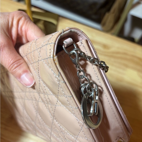 Pink Christian Dior Quilted Chain Bag - Picture 16 of 16